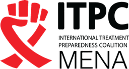 ITPC MENA International Treatment Preparedness Coalition logo, regional HIV advocacy and treatment coalition and MIC partner in the MENA region